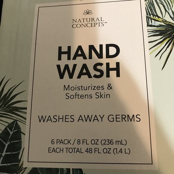 Natural Concepts Handwash 8 fl oz, 6-pack NEW 48 FL OZ Total! NEW - Picture 3 of 6